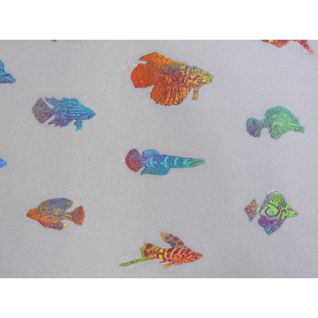 1983 Walter Crump Colorful Exotic Fish Etching For Sale In Seattle - Image 6 of 9