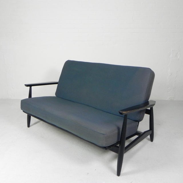 Wood Vintage Bench in the style of Viko Baumritter, 1960s For Sale - Image 7 of 18