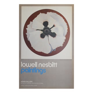 Poppy Exhibition Poster after Lowell Nesbitt, 1981 For Sale