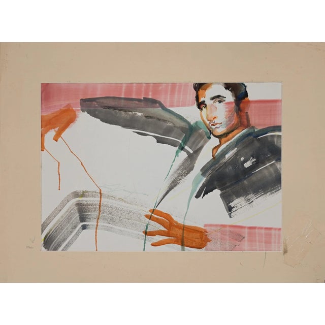 Portrait of man 2019 is an original and beautiful watercolour realized by anastasia kurakina in 2019. The picture is in...