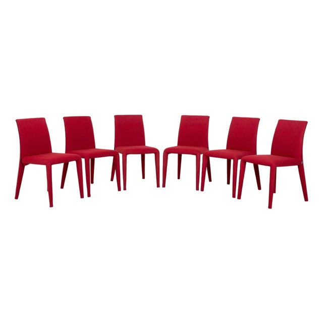 Vol Au Vent Dining Chairs in Burgundy Fabric from B&B Italia For Sale