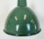 Industrial Green Enamel Factory Pendant Lamp, 1960s For Sale - Image 4 of 16