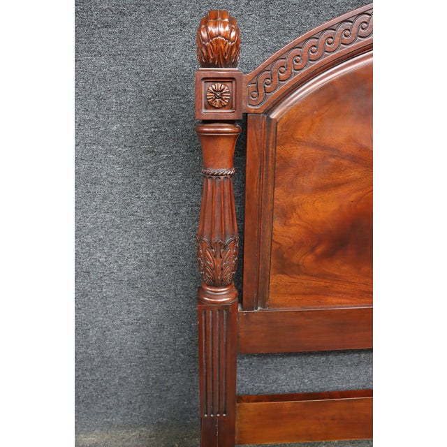 Henkel Harris Genuine Mahogany Queen Size Bed Frame For Sale - Image 14 of 14