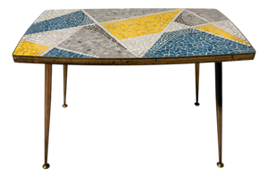 Mid-Century Modern Coffee Table with Mosaic Top from Berthold Muller, 1950s