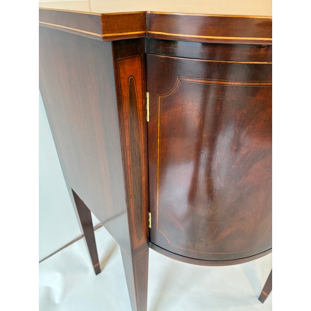 1940s Bench Made Mahogany Inlayed Sideboard For Sale - Image 5 of 15