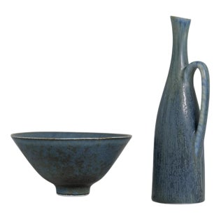 Swedish Ceramic Vessels by Carl Harry Stålhane for Rörstrand, 1950, Set of 2 For Sale