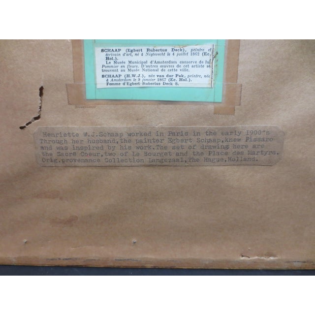 Four Scenes of Paris Date 1901 by H. Schapp For Sale - Image 11 of 12