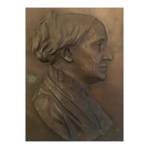 1882 Erastus Dow Palmer Bronze Relief Portrait