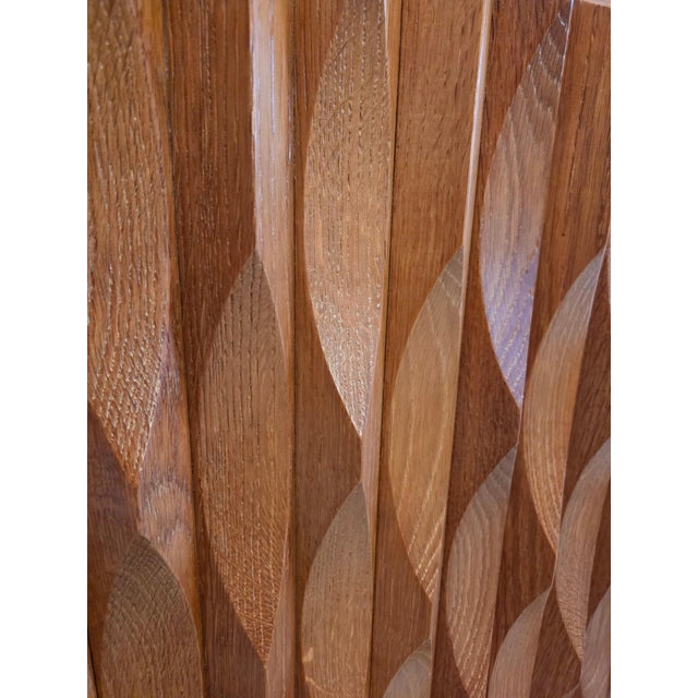 Large Brutalist Oak Sideboard from Aurora, 1975 For Sale - Image 15 of 16