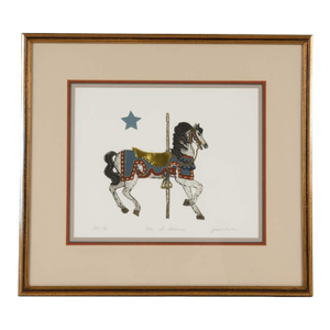 Late 20th Century Famed Etching "Ade to Illians" Limited Edition 10/40 by Jane M. Burke, Framed