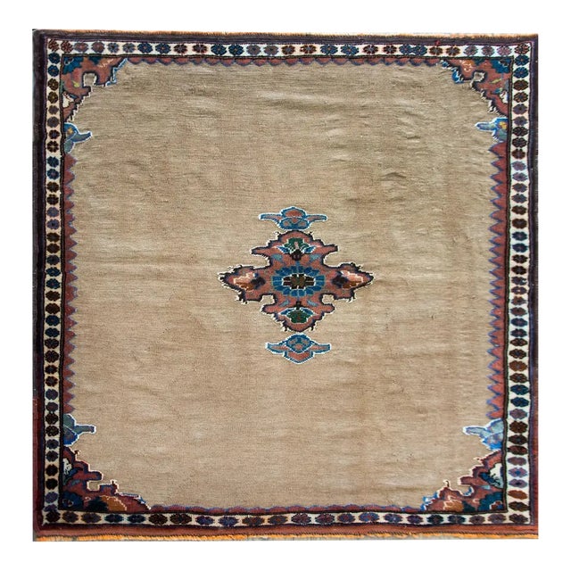 Early 20th Century Afshar Sofreh Rug For Sale