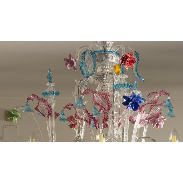 Ca Rezzonico Chandeliers in Murano Blown Glass, Set of 2 For Sale - Image 8 of 15