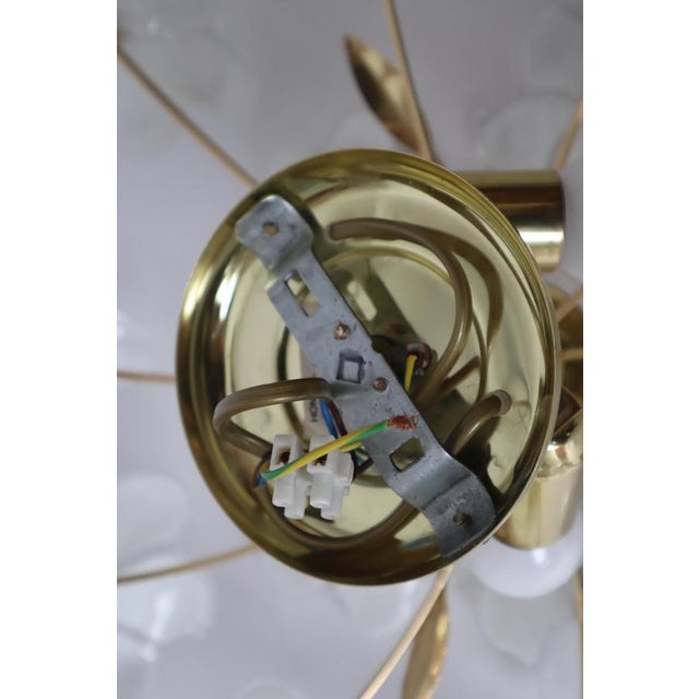 Ceiling Lamp with White Murano Glass Flowers by Hosel, 1980s For Sale - Image 12 of 18