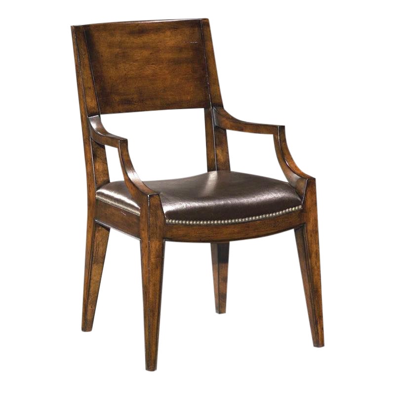 Modern Brown Arm Chair Chairish