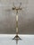 Vintage Italian Onyx Marble and Brass Hall Coat Rack with Rotating Crown and Sculptural Base, 1960s For Sale - Image 5 of 13