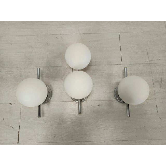 Vintage Ball Wall Lights, 1970, Set of 3, in Good conditions. Designed 1970 to 1979 European Plug (up to 250V).The wiring...