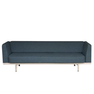 Mid-Century Dutch Steel and Wool Sofa, 1960s For Sale