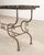 French Belle Époque Steel Marble Bronze Pâtisserie Table Console For Sale - Image 16 of 18