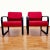 Set of Italian Modern Red Armchairs from Arflex, Italy, 1990s For Sale - Image 6 of 6