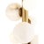 2020s Regina Andrew Styx Alabaster Orbs Vertical Pendant, Natural Brass Finish For Sale - Image 5 of 8
