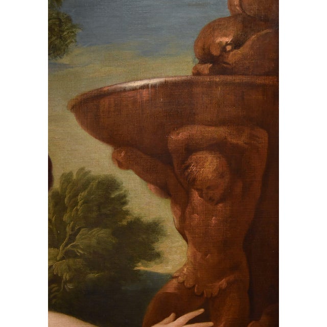 Giovanni Segala, Susanna and the Elders, 1700, Oil on Canvas For Sale - Image 13 of 15