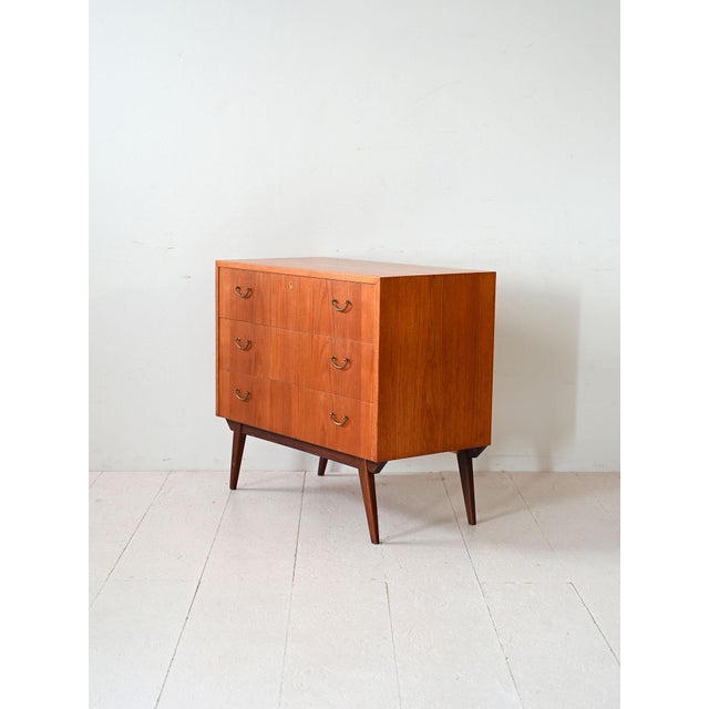 Scandinavian Teak Chest of Drawers, 1950s For Sale - Image 4 of 8