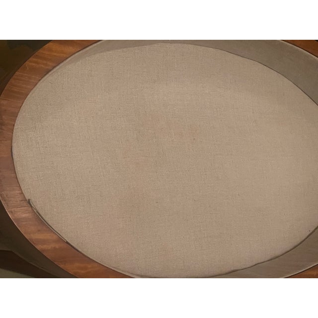 Early 20th Century Edwardian Hand Painted Adams Style Satinwood Oval Vitrine or Bijouterie Table For Sale - Image 12 of 16