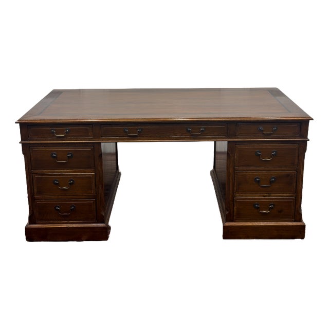 English Oak Desk from Eichholtz For Sale