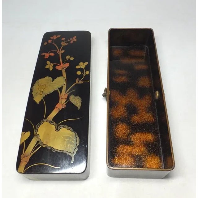 19th Century Japanese Lacquered Fubako For Sale In Chicago - Image 6 of 13