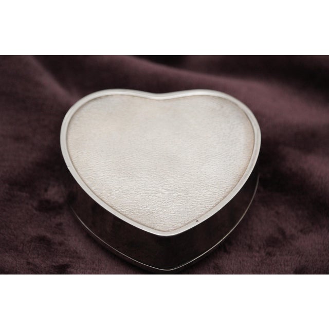 Heart-Shaped Silver Jewelry Box, 1970s For Sale - Image 17 of 18