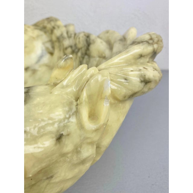 Hand Carved Alabaster Horse Centrepiece Sculpture, Italy, 1970s For Sale - Image 11 of 14