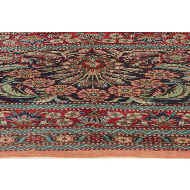 Vintage Chinese Silk Tabriz Rug, 11'11 X 18'02 For Sale In Dallas - Image 6 of 11