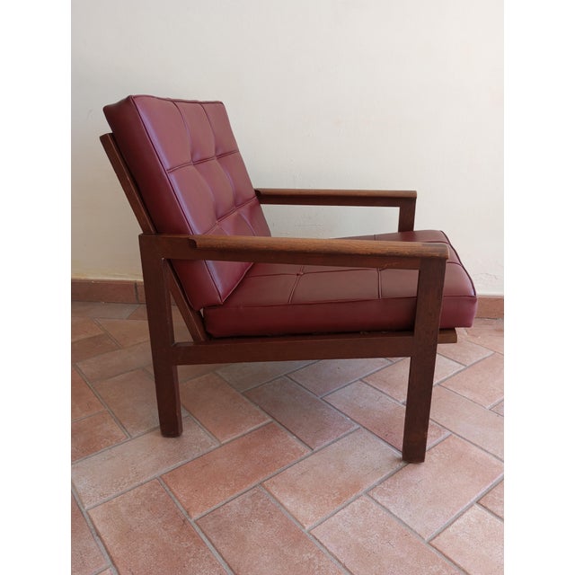 Wood Teak and Leather Lounge Chairs by Illum Wilkelsø for Niels Eilersen, Denmark, 1960s, Set of 2 For Sale - Image 7 of 16