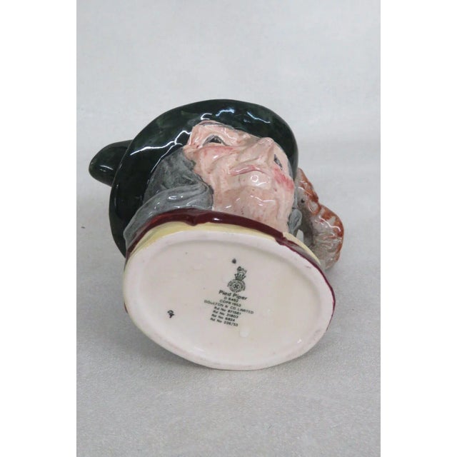 Ceramic Royal Doulton Pied Piper D6462 English Porcelain Character Mug Pitcher For Sale - Image 7 of 11