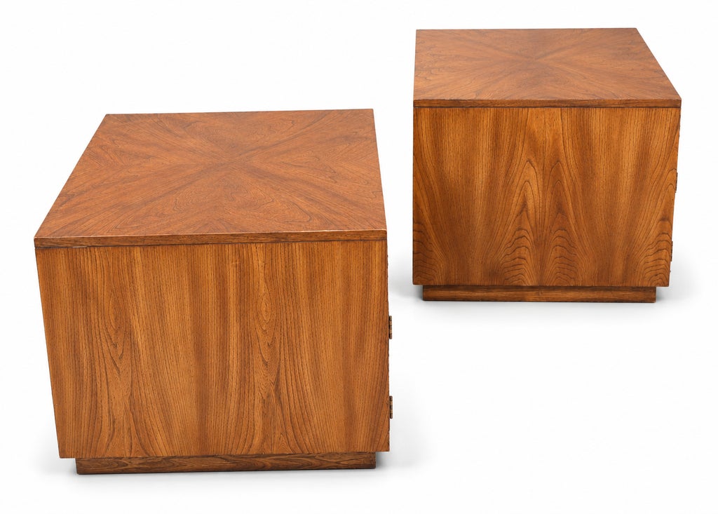 Pair of Vintage Campaign Style Nightstands / End Tables — view 8