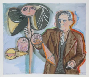 1980s "Homage to Pablo Picasso" Screen Print After Pablo Picasso