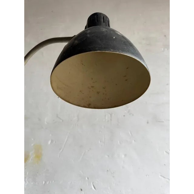 1950s Vintage Industrial Black Screw-On Lamp, 1950s For Sale - Image 5 of 10