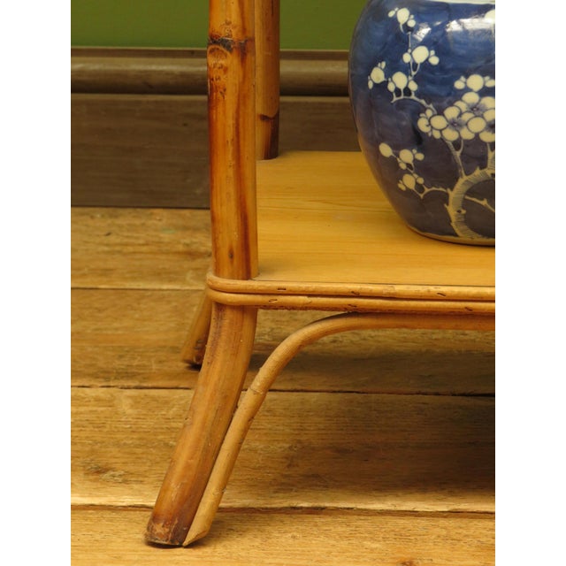 Mid-Century Boho Tiki Bamboo Stand, 1970s For Sale - Image 4 of 18