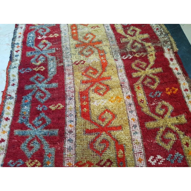 Turkish Oushak Rug Yastik Accent Rug With Soft Color 1'10" X 3'3" For Sale - Image 10 of 11