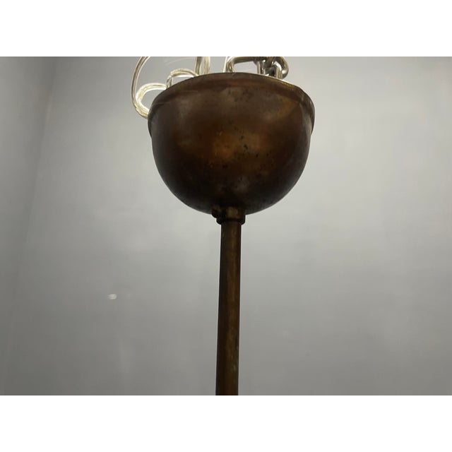 1980s Wrought Iron and Murano Glass Pendant Light, 1980s For Sale - Image 5 of 16