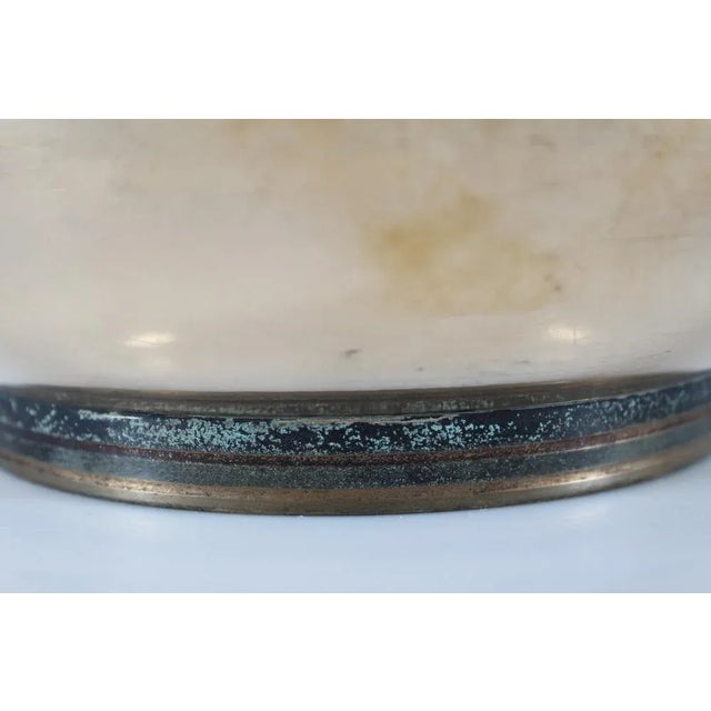 1950s Art Deco Danish Bronze Bowl with Brown Patina in the style of Axel Salto and Tinos, 1950s For Sale - Image 5 of 8