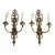1950s Brass Candelabra Style 2-Light Wall Sconces - a Pair For Sale