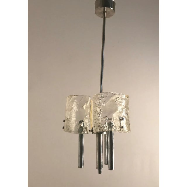 1970s Mid-Century Murano Glass Light Pendant from Mazzega For Sale - Image 5 of 6