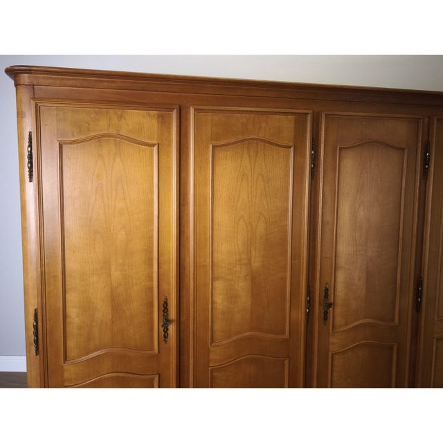 Vintage French Louis XVI Style Wardrobe For Sale - Image 3 of 13