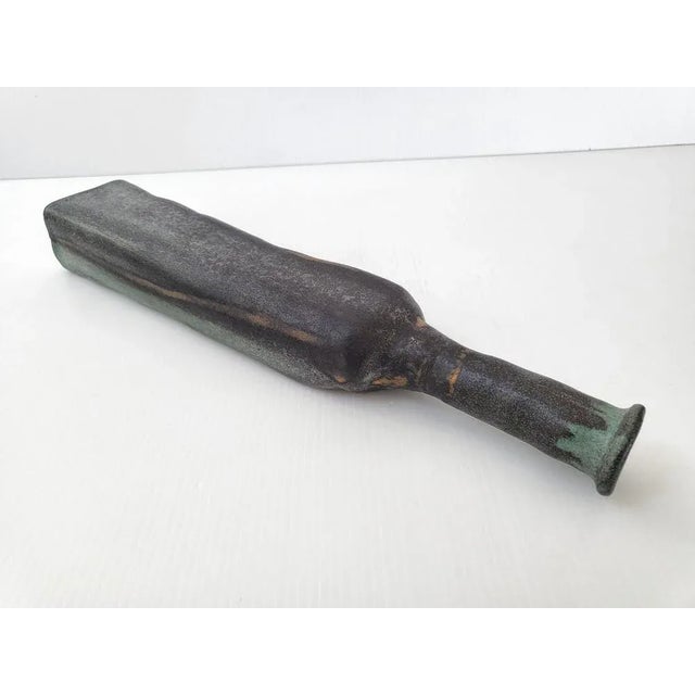 French Bottle-Shaped Vase in Sandstone, 1970s For Sale - Image 4 of 11