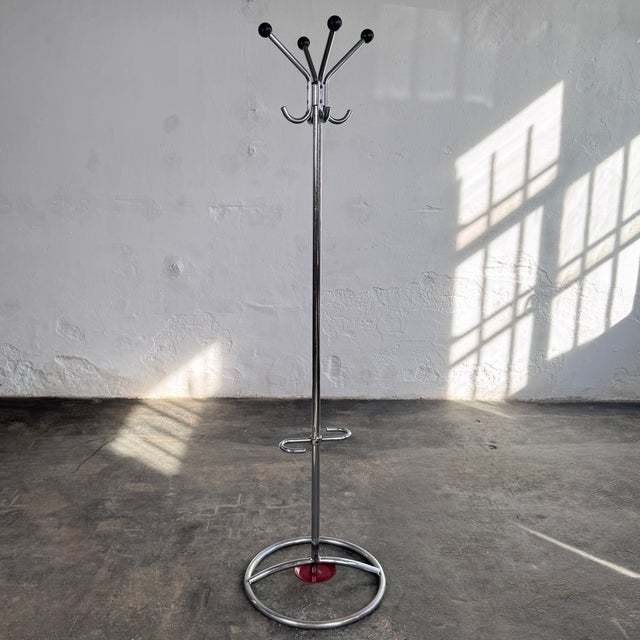 Bauhaus Chrome Coat Rack by Hynek Gottwald, 1940s For Sale - Image 13 of 13