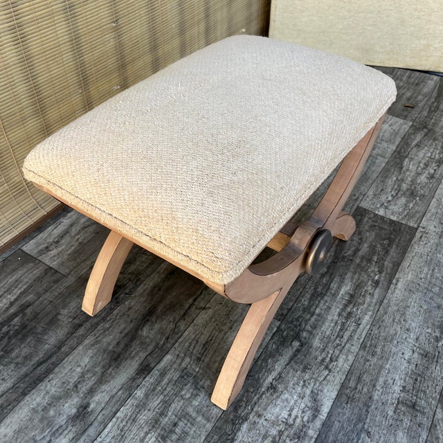 Early 21st Century Art Deco Revival Ottoman / Footstool by Kreiss Collection Furniture. For Sale - Image 12 of 18