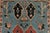 Blue Heriz Rug 3’10” X 5’11” Blue Wool Vintage Tribal Hand-Knotted Oriental Carpet For Sale - Image 8 of 12