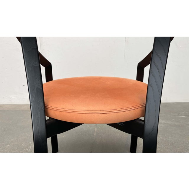 Postmodern German Modell Nostro Leather Chair by Andreas Weber for Rosenthal Einrichtung, 1980s For Sale - Image 18 of 18