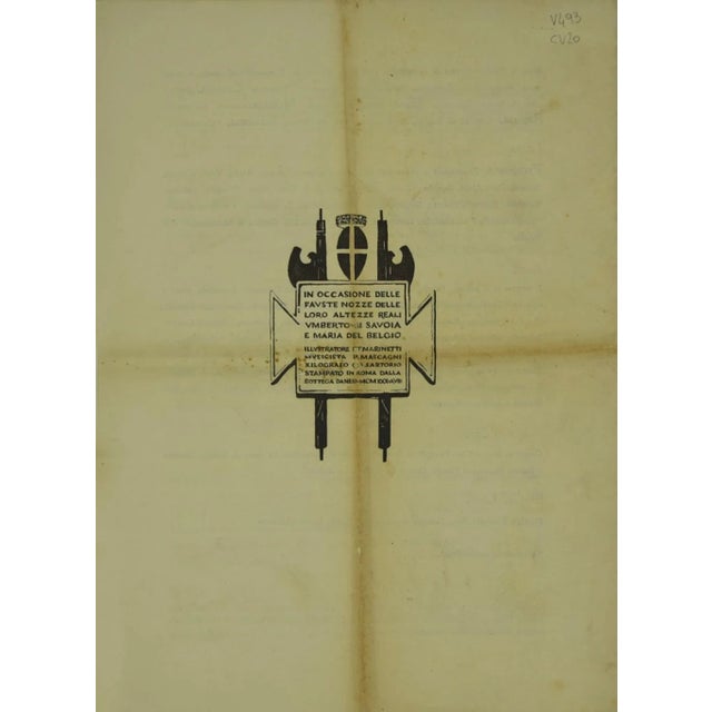 Gathering of the Costume is an original woodcut print realized by Giulio Aristide Sartorio in 1938. The album composed of...